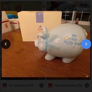 Baby’s first piggy bank